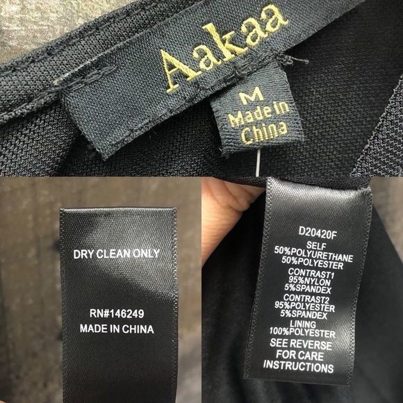 NWT Aakaa Textured Black Mesh Bodycon Dress - Picture 7 of 7